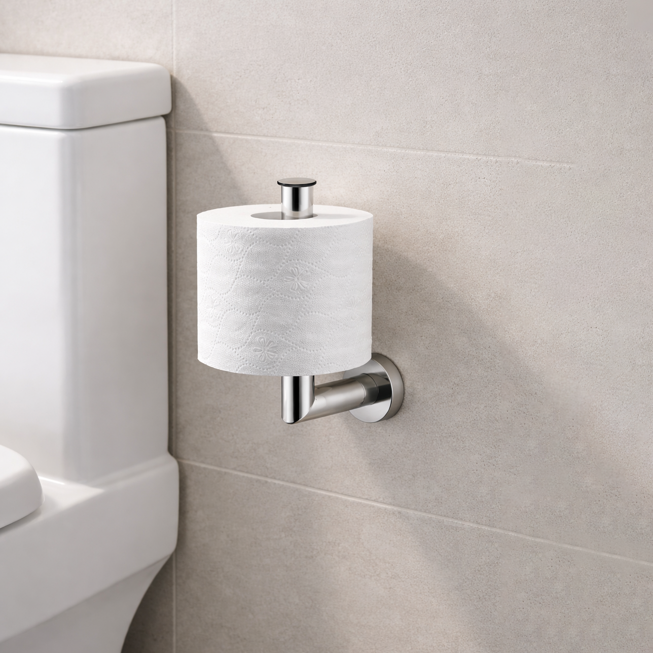 Lô đựng giấy vệ sinh Krene NU-126S-2V Cao Cấp – Chất Liệu Thép Không Gỉ,Kết Hợp Kẽm Mạ Màu Crom Bền Đẹp, Hoàn Thiện Sang Trọng Cho Phòng Tắm