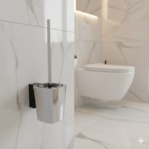 Bộ chổi vệ sinh toilet và thùng đựng bằng nhựa Krene N-1304