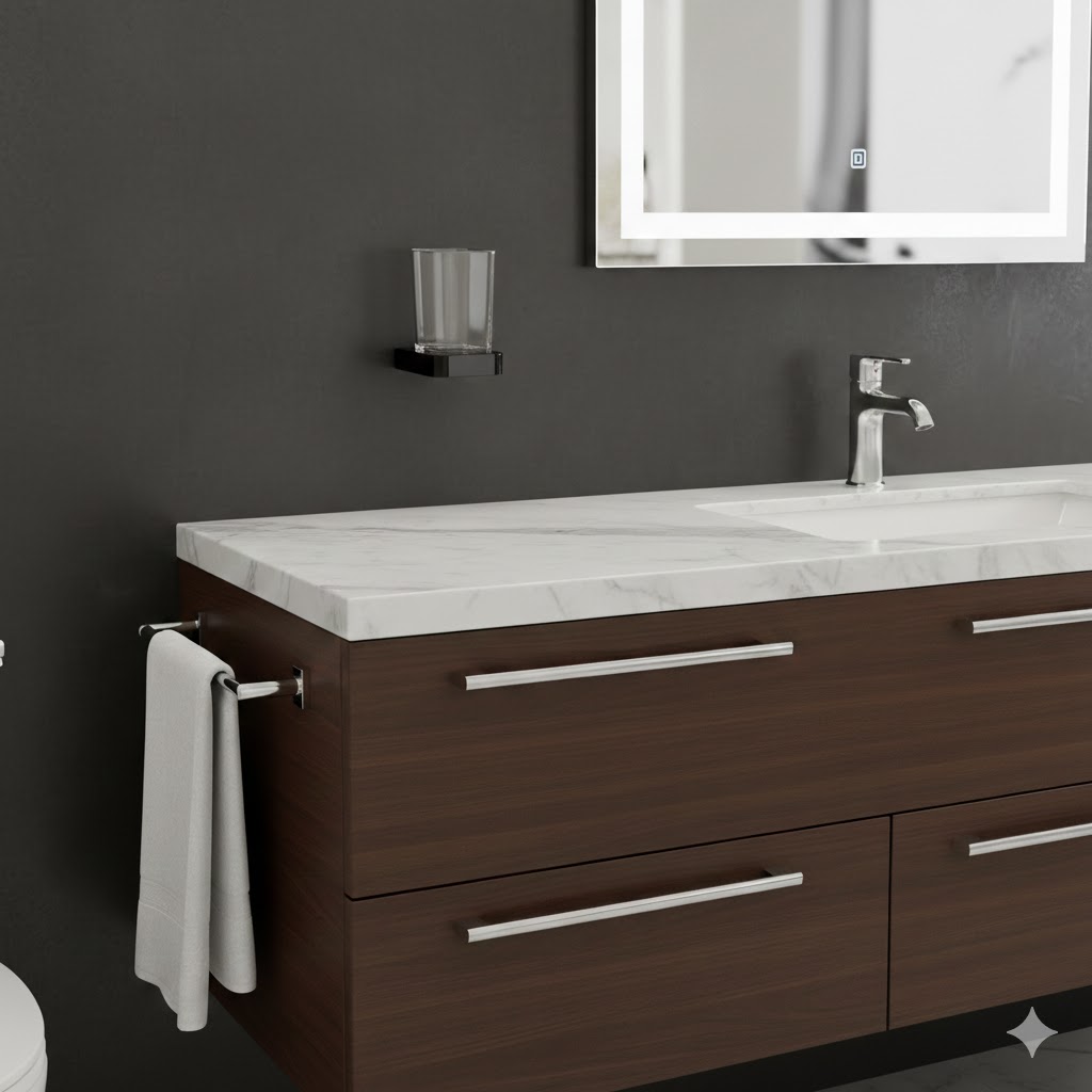 Cốc đánh răng Krene KH-705B-4 trong suốt, Cao Cấp – Chất Liệu Kẽm, Chống Oxy Hóa, Bền Màu