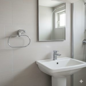 Vòng treo khăn Krene KH-527S-6 Cao Cấp, chất liệu Thép không gỉ,Kẽm Mạ Crom Bền Đẹp, Chống Oxy Hóa Theo Thời Gian