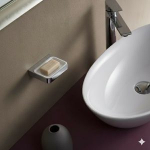 Kệ đựng xà phòng Krene KH-705S-3 chất liệu Kẽm Cao Cấp, Chắc Chắn & Bền Đẹp Theo Thời Gian