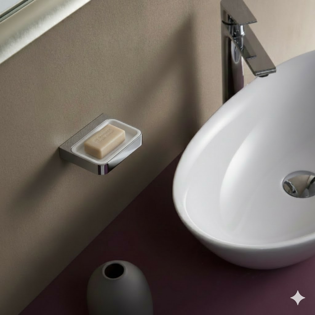 Kệ đựng xà phòng Krene KH-705S-3 chất liệu Kẽm Cao Cấp, Chắc Chắn & Bền Đẹp Theo Thời Gian