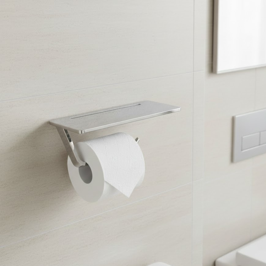 Lô giấy vệ sinh đôi Krene KH-706S-9 Cao Cấp – chất liệu thép không gỉ, Màu Đen Bền Đẹp, Hoàn Thiện Sang Trọng Cho Phòng Tắm