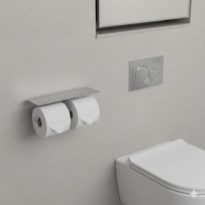 Lô giấy vệ  sinh đôi Krene NU-124S-9D Cao Cấp – Chất liệu Kẽm, Bền Đẹp, Hoàn Thiện Sang Trọng Cho Phòng Tắm