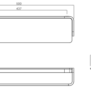 Alternative view of Thanh treo khăn Krene KH-705B-1 Cao Cấp – Thép Không Gỉ, Màu đen sang trọng, Chống Oxy Hóa và bền đẹp với thời gian