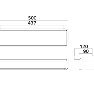 Alternative view of Thanh treo khăn Krene KH‑705S‑1 Cao Cấp – Thép Không Gỉ, màu trắng sang trọng, bền đẹp với thời gian và Chống Oxy Hóa
