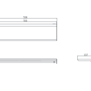 Alternative view of Giá để đồ trong nhà vệ sinh Krene N-0200 cao cấp - Mặt gỗ 4 màu, Chất Liệu Nhôm Mạ Crom, Bền Màu và Chắc Chắn