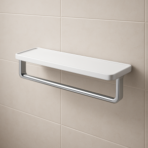 Thanh treo khăn Krene KH‑705S‑1 Cao Cấp – Thép Không Gỉ, màu trắng sang trọng, bền đẹp với thời gian và Chống Oxy Hóa