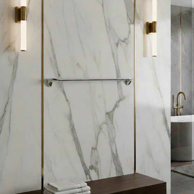 Thanh treo khăn Krene KH-527S-1A Cao Cấp – Thép Không Gỉ, Kẽm Mạ Crom Sáng bóng và Chống Oxy Hóa