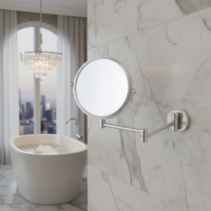 Gương trang điểm Krene (không LED) SM-S017CR cao cấp, nhập khẩu Hàn Quốc, mạ Crom sáng bóng.