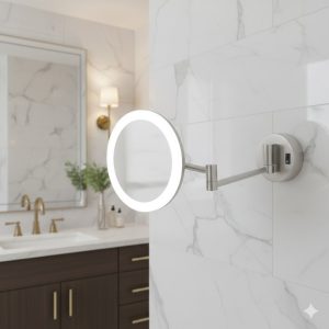 Gương trang điểm Krene (Có LED) SM-S017LED-SA cao cấp, nhập khẩu Hàn Quốc