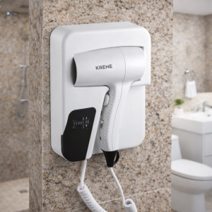 Máy sấy tóc 2 chiều nóng lạnh bảo vệ tóc chính hãng Krene INHSD-D90267 cao cấp công suất lớn to 1200W gắn tường