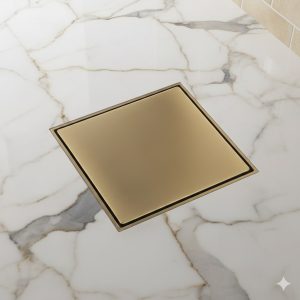 Ga thoát sàn Krene BAFDB0101-07 chất liệu đồng nguyên khối, dày , nặng, bền | Size: 100 x 100 mm | Ngăn mùi, ngăn côn trùng