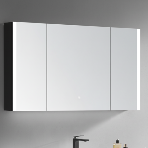 Tủ gương treo tường hình chữ nhật Krene D1200 Cao cấp - Kính Dày 5 li - Có Đèn Led - Cảm Ứng Hiện Đại - Khung viền hợp kim chống nước