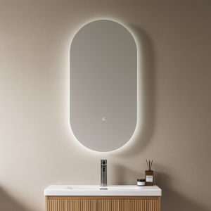 Alternative view of Gương treo tường hình oval Krene M800 - Led Sau - Cảm ứng hiện đại - Gương Dày 5 li - Khung viền 40cm hợp kim chống nước.