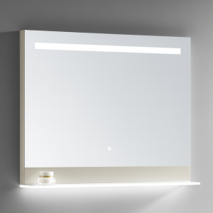 Gương treo tường hình chữ nhật Krene S1000 Cao cấp - Có kệ để đồ - Kính Dày 5 li - Có Đèn Led - Cảm Ứng Hiện Đại - Khung viền hợp kim chống nước